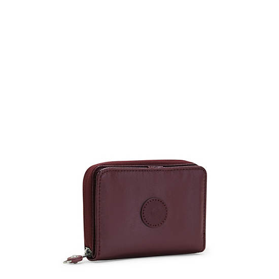 Kipling Money Love Metallic Small Wallets Burgundy Lacquer | AU 1798ZU